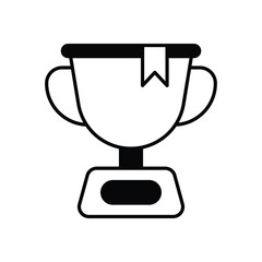 Trophy  icon isolated on a white background. Vector illustration.