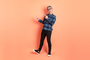 50s Asian Man in casual clothes