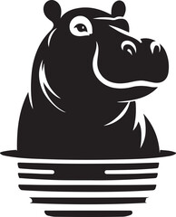 Hippo logo vector