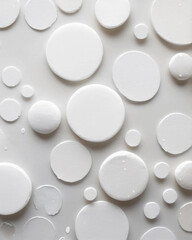 The watercolor dots scatter gracefully, creating a soft artistic charm.