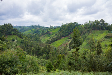 Obraz premium landscape with mountains and blue sky