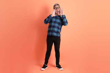 50s Asian Man in casual clothes