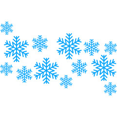 Fototapeta premium Snowflakes Border