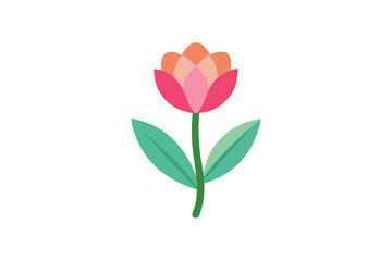 Fototapeta premium pink tulips isolated on white
