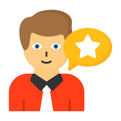 Customer Ratings Flat Style Icon