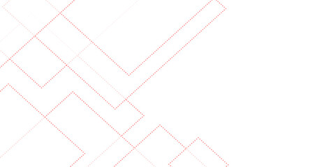 red and white geometric shape seamless tech technology abstract subtle background vector illustration. Modern minimal and clean white background with realistic line. design for banner, poster, temple
