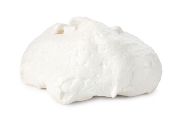 Delicious homemade meringue cookie isolated on white