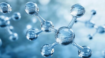 Nanotechnology molecule atom science plasma molecular background concept chemical biology dna