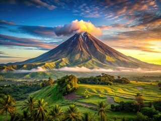 Majestic Mayon Volcano, a Philippine icon, showcased in breathtaking documentary photos.