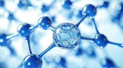 Nanotechnology molecule atom science plasma molecular background concept chemical biology dna