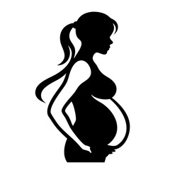 pregnant woman silhouette