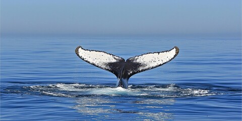 a whale breaching the water 
