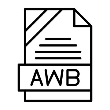 FLAC File Format Outline Style Icon