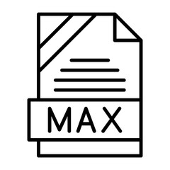 AAE File Format Outline Style Icon