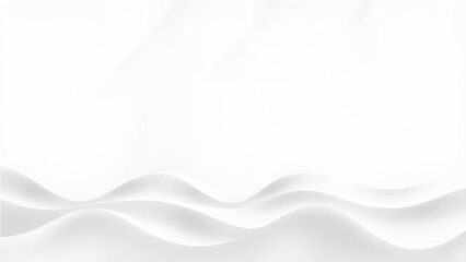 Obraz premium Abstract Wave Background. Minimal White Geometric Wallpaper (1)