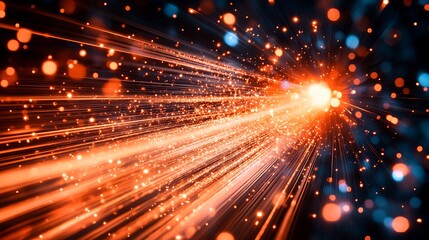 Fototapeta premium Cosmic Energy Burst, Futuristic Background