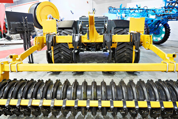 Automated agrocultural industry machine harrow robot