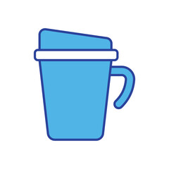 Travel Mug icon isolated on a white background. Vector illustration.