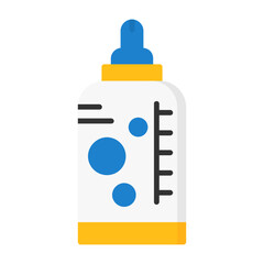 Obraz premium Baby bottle Vector Flat Style Icon