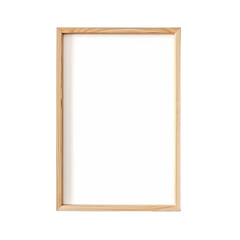 wooden frame isolated on white