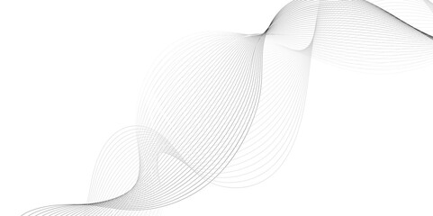 Fototapeta premium Abstract white paper wave background and white wave curve shiny lines banner background design. White wave modern abstract background design. space style. 