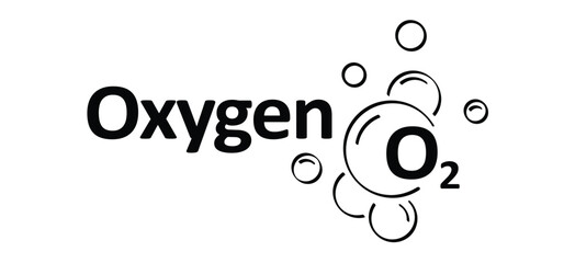Fototapeta premium Oxygen, h20 or 02. chalcogen or ore-forming. H2O is water, liquid and O2 is oxygen, gas. Elements of atoms. Nonmetallic or nonmetals. Science symbol, element of atoms, symbol O. 