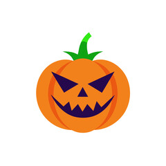 halloween pumpkin isolated on white