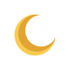 crescent moon and star