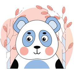 Cute Cartoon Panda Vector Set – Kawaii Baby Panda, Black and White Mascot, Chibi Animal Character for Stickers, Kids Books, Logos & Coloring Pages.