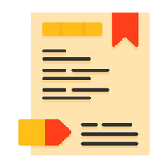 Fototapeta premium Canonical URL Flat Style Icon