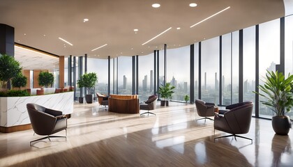 Fototapeta premium modern living room with modern furniture
