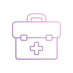 First Aid Kit icon isolated on a white background. Vector illustration.