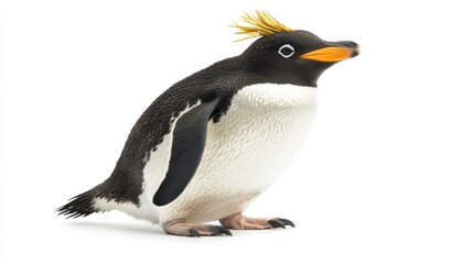 Obraz premium Macaroni Penguin isolated on white background