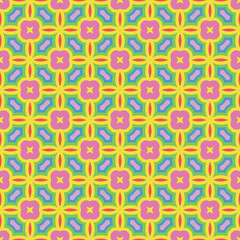 Beautiful seamless geometric floral pattern perfect for fabric, wallpaper and home decor