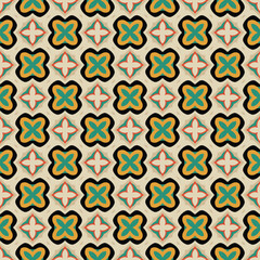 Beautiful seamless geometric floral pattern perfect for fabric, wallpaper and home decor