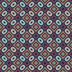 Beautiful seamless geometric floral pattern perfect for fabric, wallpaper and home decor