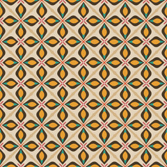 Beautiful seamless geometric floral pattern perfect for fabric, wallpaper and home decor