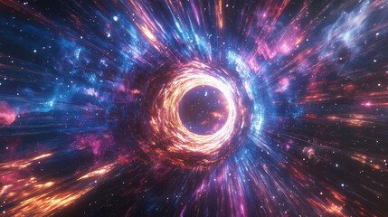 Cosmic and energy Aura abstract background 