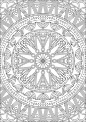 Mandala Coloring Pages For Adults Vector