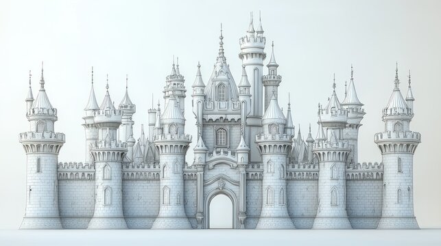 Majestic Fairytale Castle: Architectural Wonder