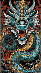dragon vector for graphic design needs