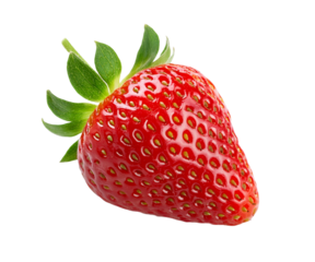 une fraise en gros plan