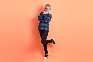 50s Asian Man in casual clothes