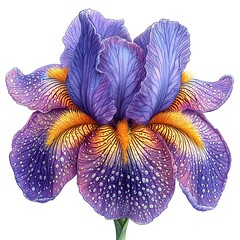 Bright iris floral color palette high resolution photo