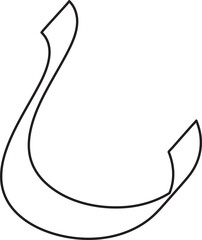 Set of ribbons. Decoration for holiday,  party, new year