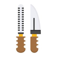 Sharpening Flat Style Icon 
