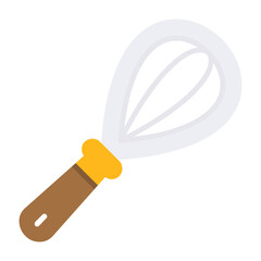 Whisk Flat Style Icon 