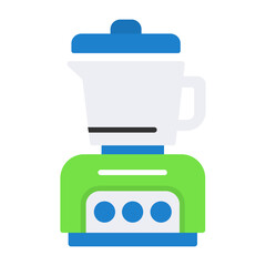 Mixer blender Flat Style Icon 
