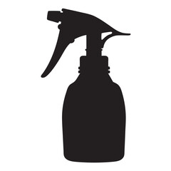 Pepper spray icon, black silhouette vector illustration  on a white background