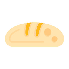 Bread Flat Style Icon 